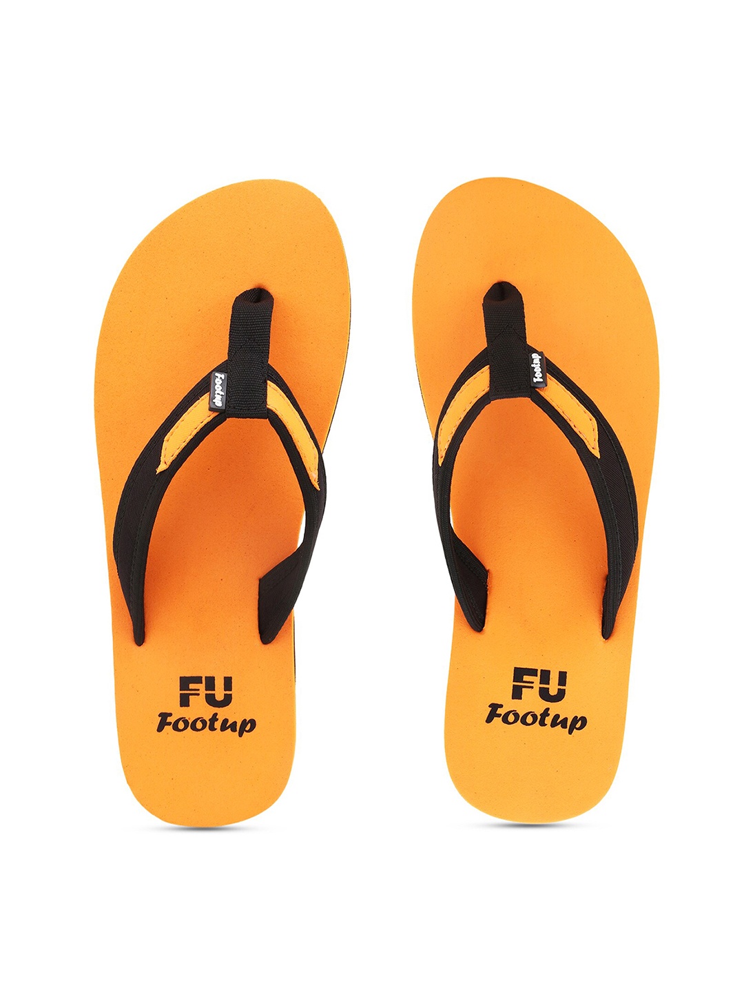 

FOOTUP Men Slip-On Thong Flip-Flops, Orange