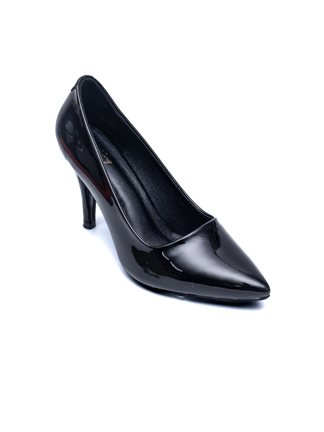 

Dapper Feet-Fancy Nancy Pointed Toe Stiletto Heel Pumps, Black