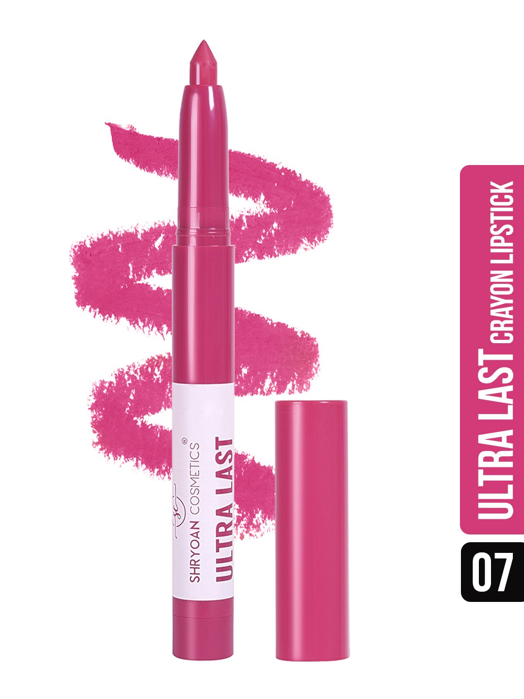 

SHRYOAN Ultra Last Crayon Matte Lipstick - 3.5g - 07, Pink