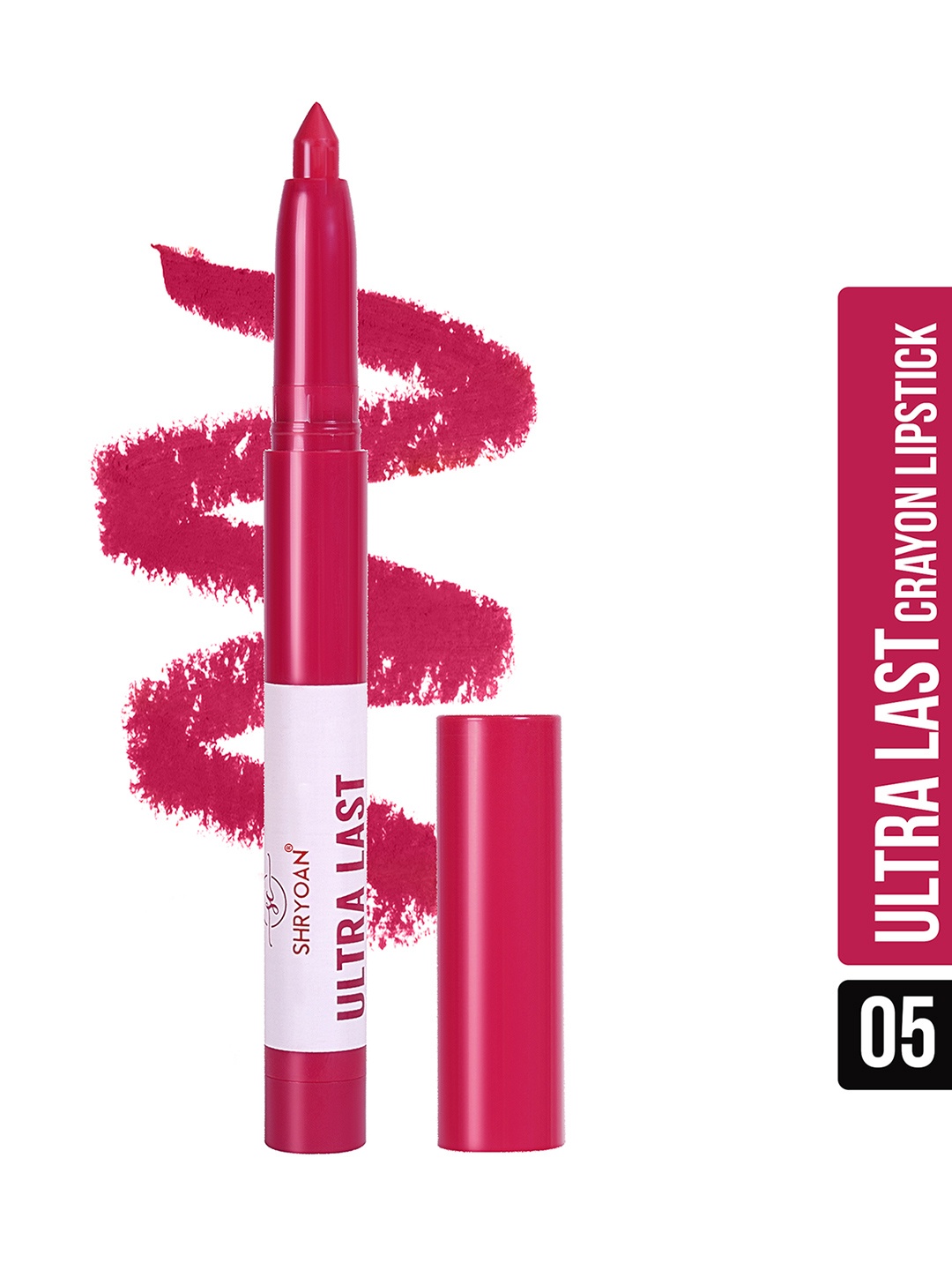 

SHRYOAN Ultra Last Long Lasting Matte Crayon Lipstick - 3.5g - SH05, Pink
