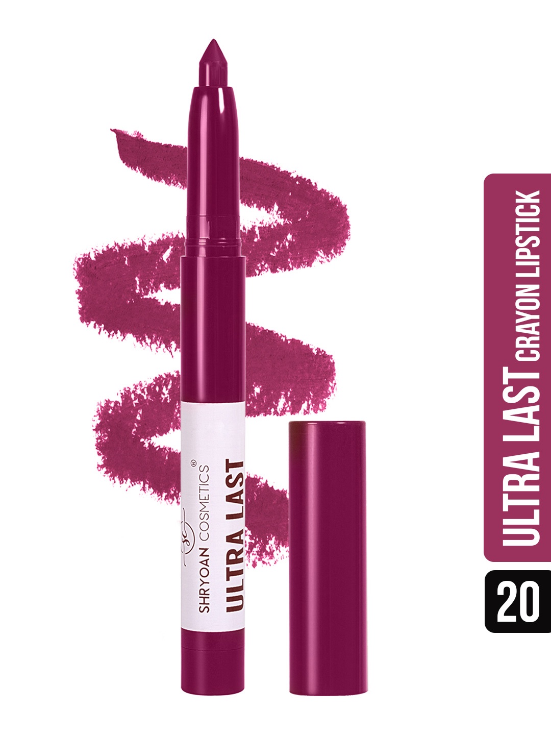 

SHRYOAN Ultra Last Crayon Matte Lipstick - 3.5g - 20, Maroon