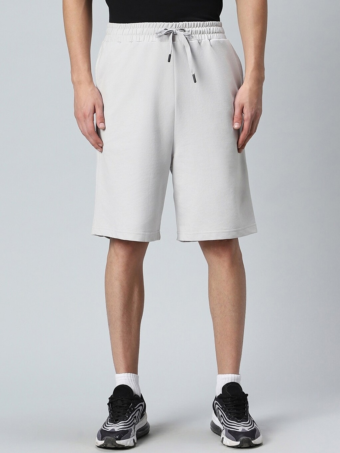 

Bewakoof Men Blue Mid-Rise Cotton Regular Shorts