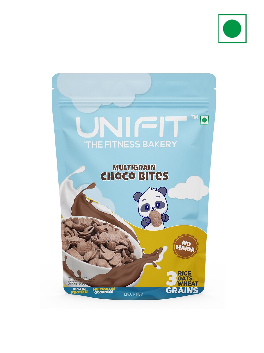 

UNIFIT Kids Multigrain Choco Bites Breakfast Cereals - 375gm, Blue