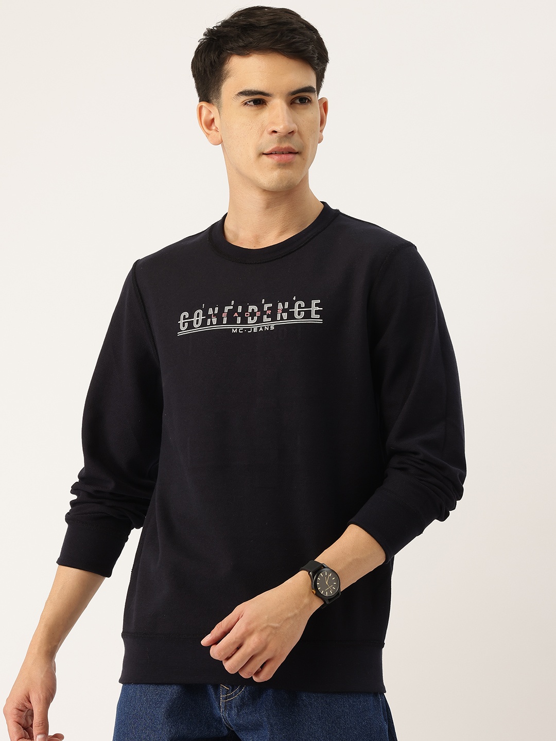 

Monte Carlo Printed Reversible Sweatshirt, Black