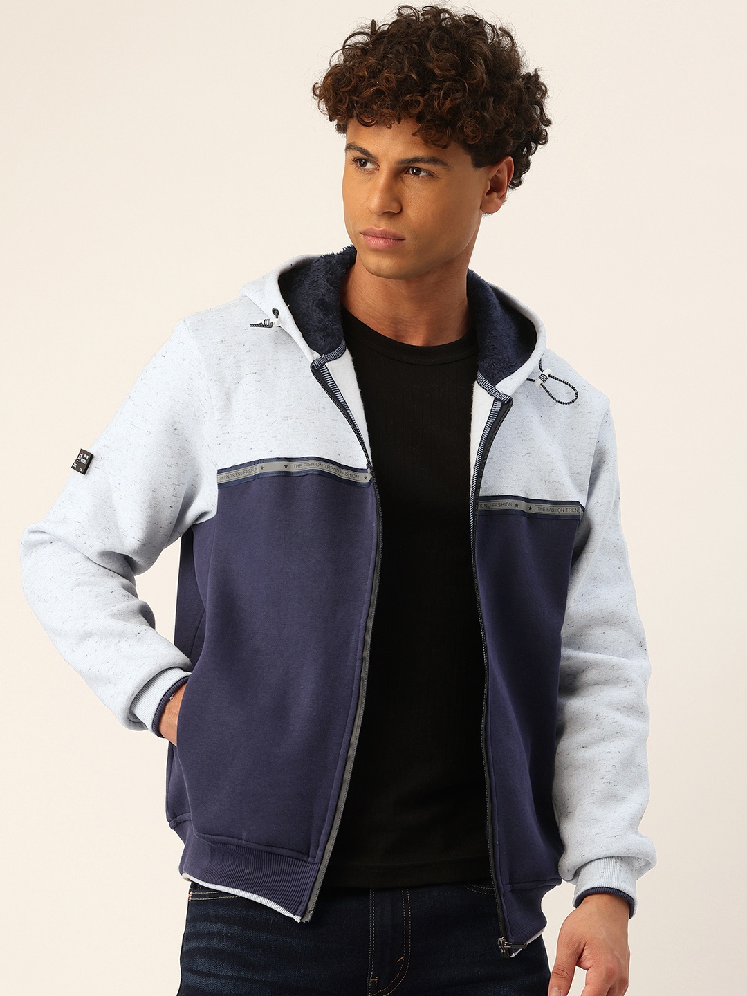 

Monte Carlo Colourblocked Hooded Sweatshirt, Navy blue