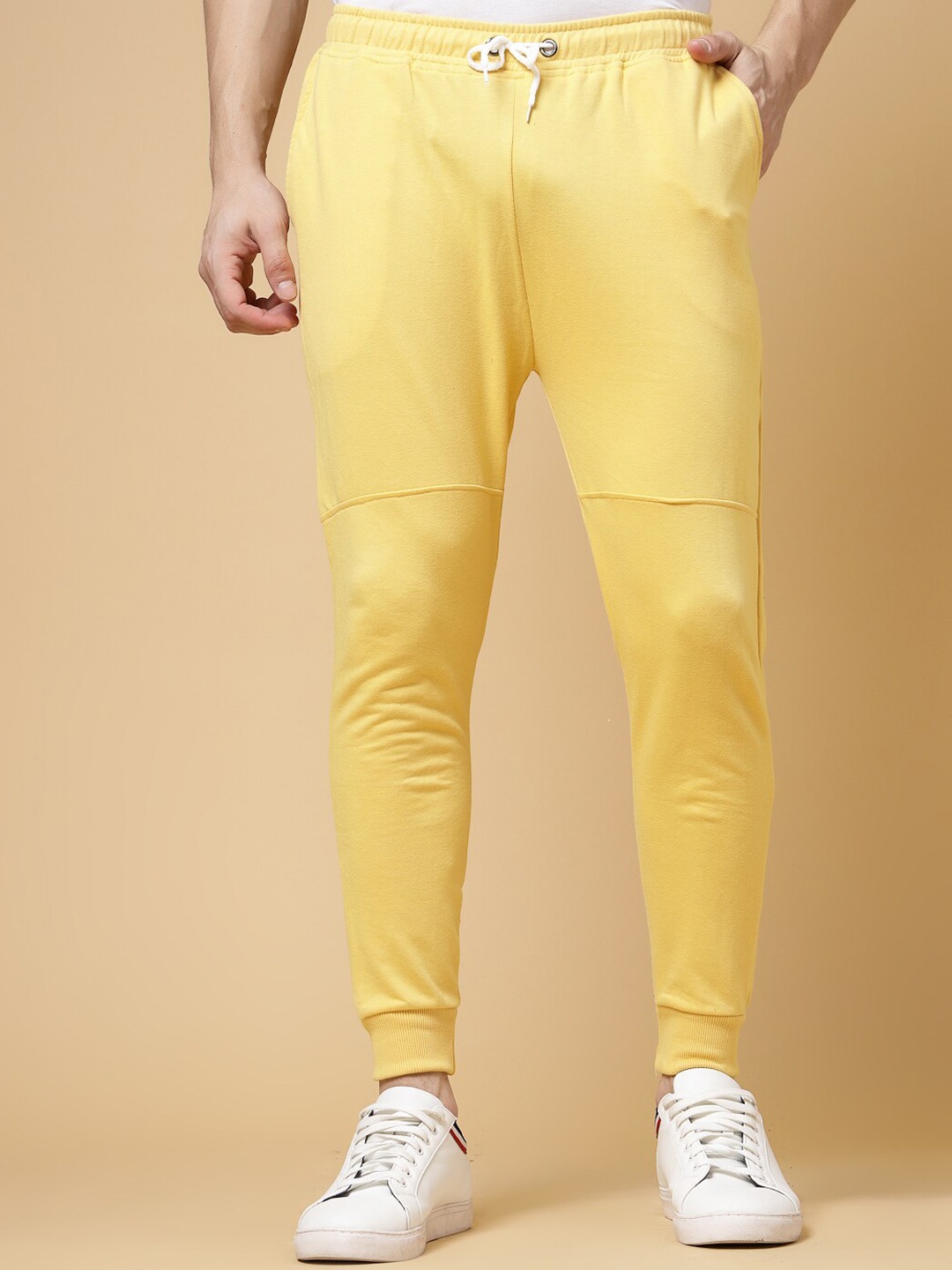 

Rigo Men Solid Regualr Fit Joggers, Yellow