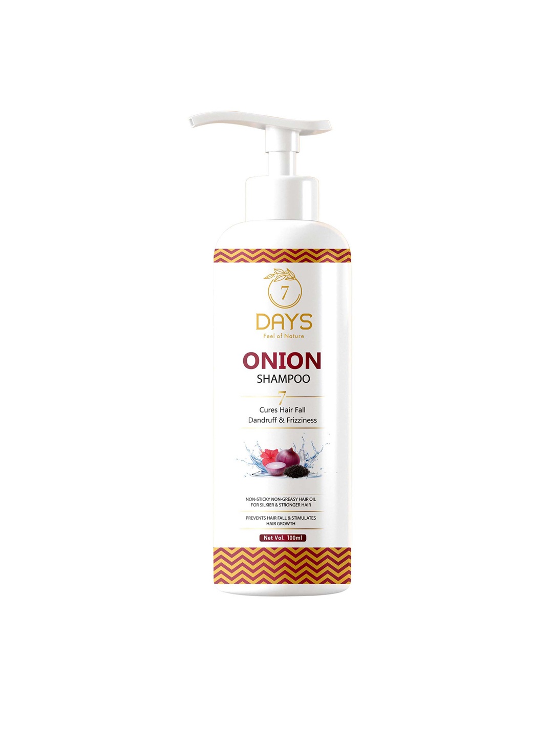 

7 DAYS Onion Shampoo For Hair Growth - 100ml, White