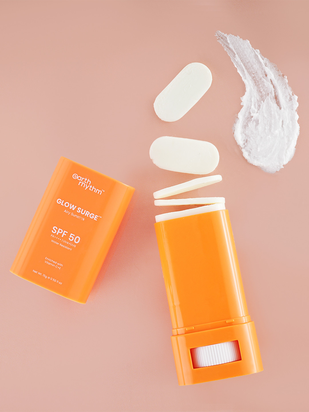 

Earth Rhythm Glow Surge Airy Sunstick SPF 50 - 20g, Orange