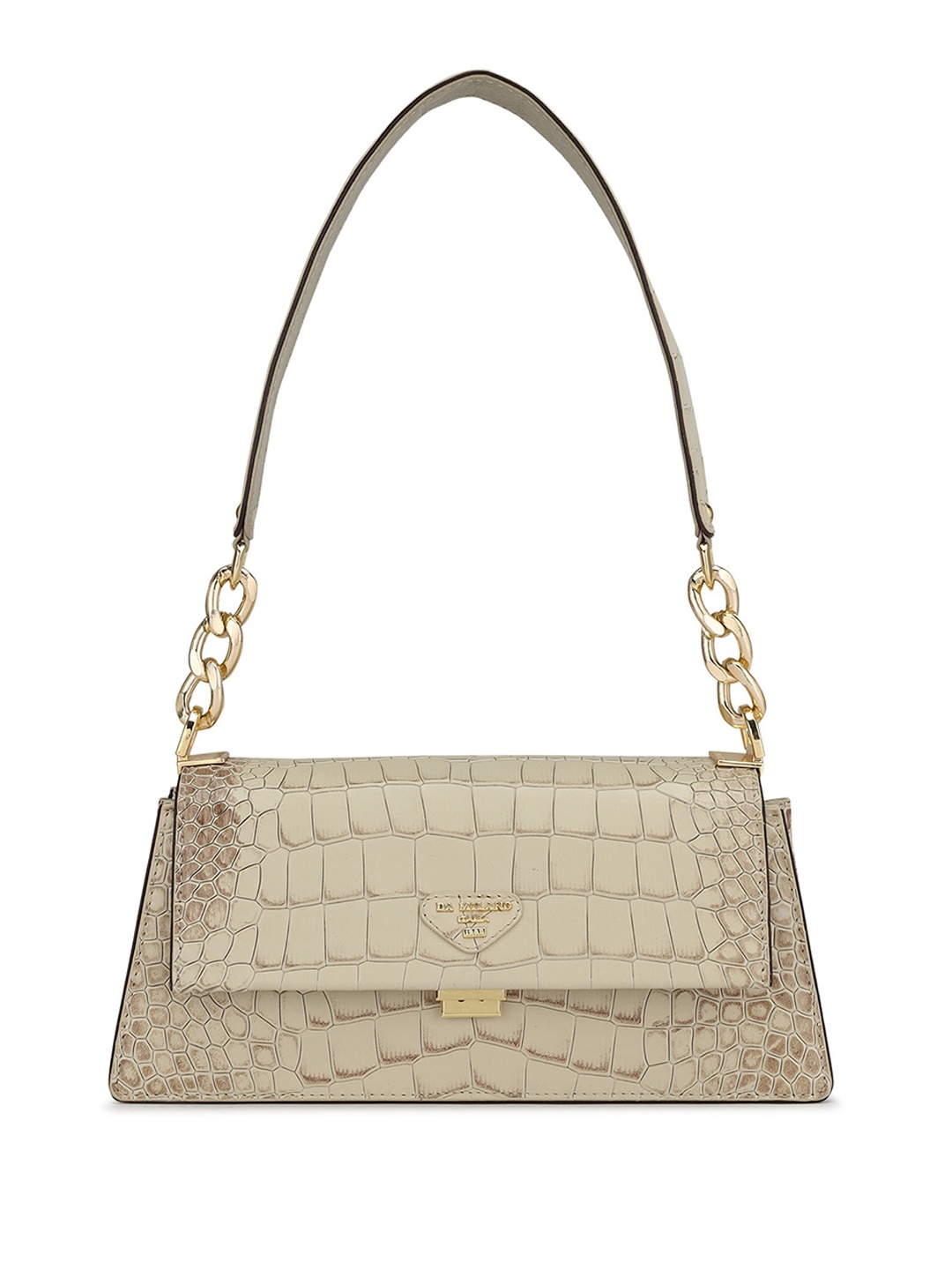 

Da Milano Textured Leather Sling Bag, Beige