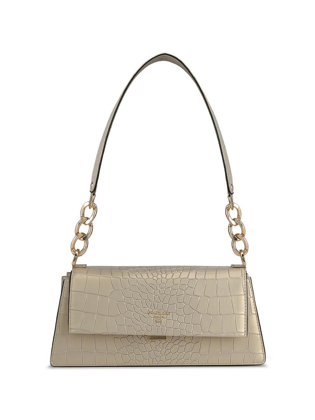 

Da Milano Textured Leather Shoulder Bag, Gold