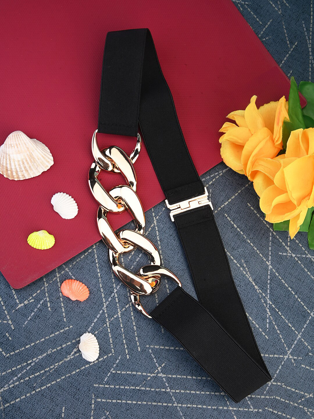 

BuckleUp Women Slim Belt, Black