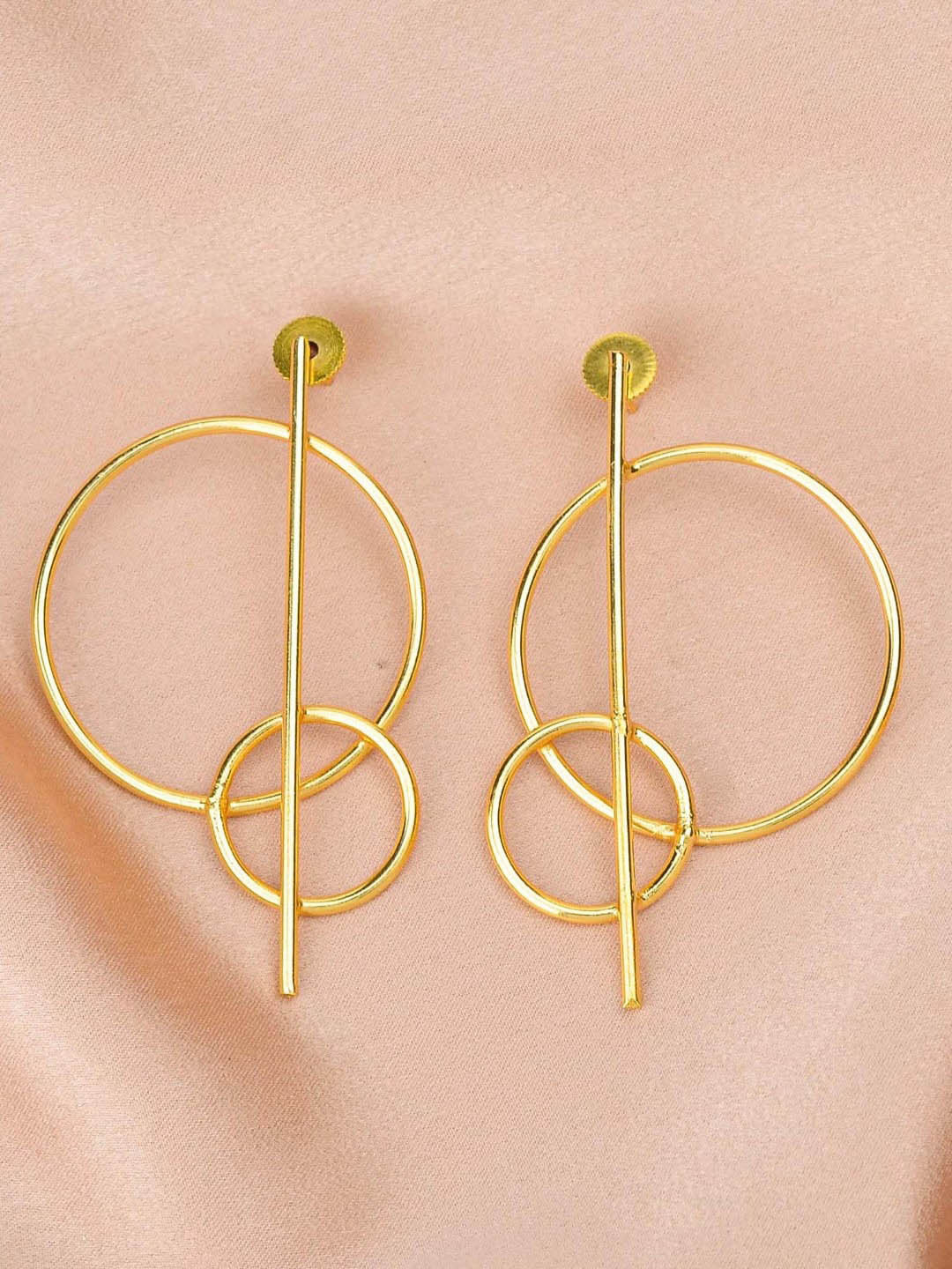 

ZURII Gold Plated Contemporary Drop Earrings