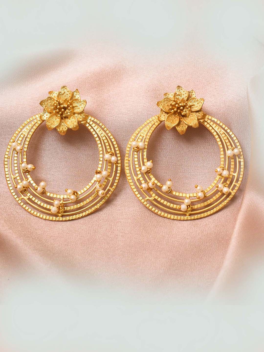 

ZURII Gold-Plated Drop Earrings