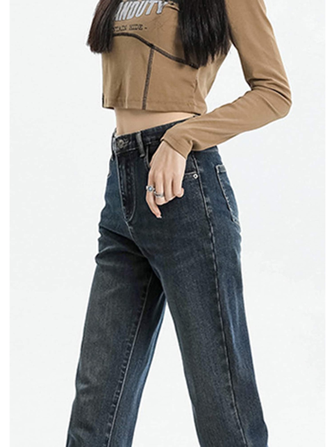 

LULU & SKY Women High-Rise Clean Look Stretchable Jeans, Blue