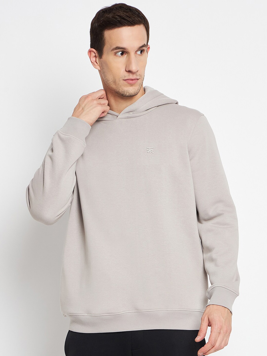 

EDRIO Hooded Fleece Pullover, Beige