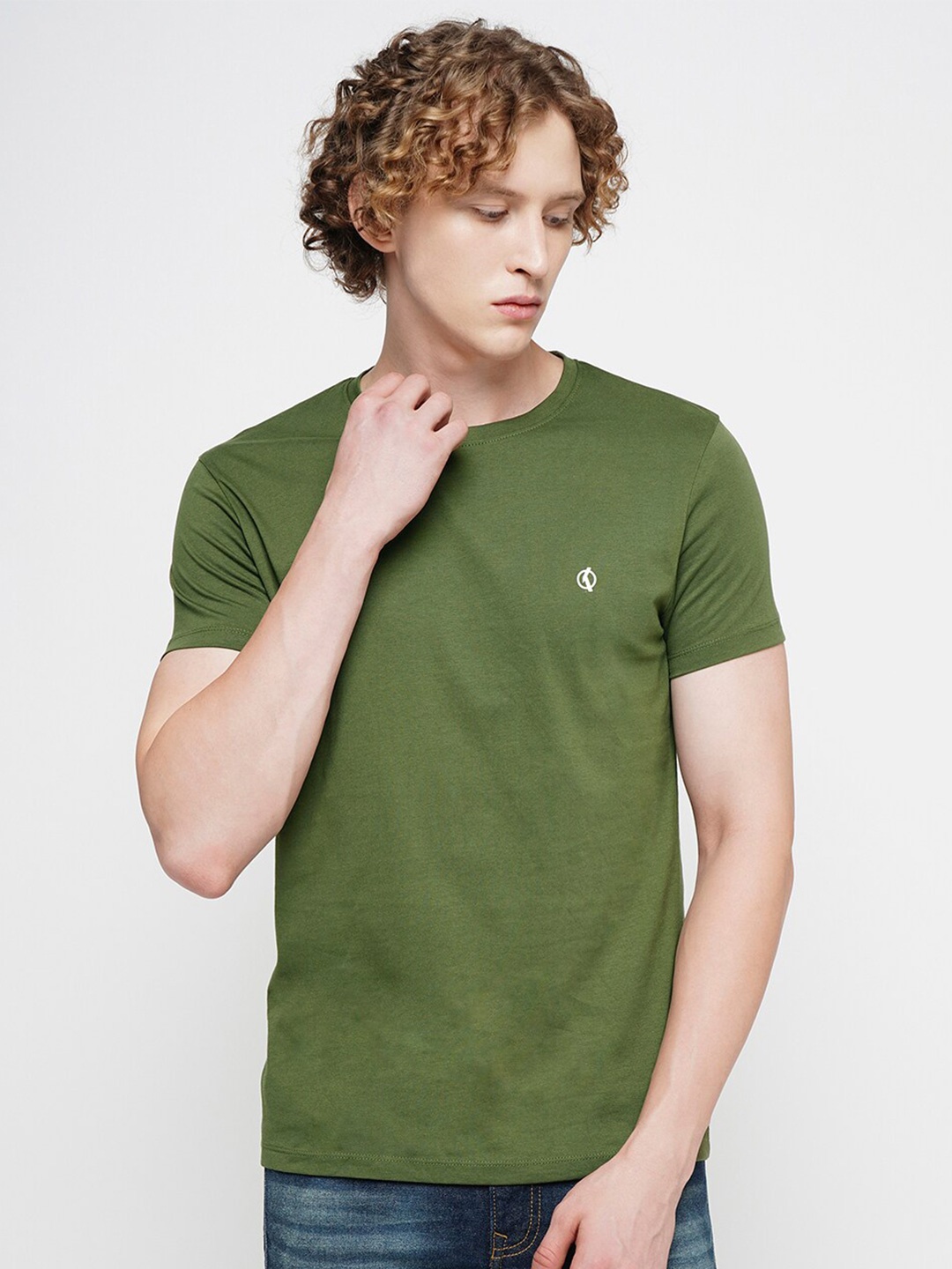 

Jack & Jones Round Neck Cotton T-shirt, Green
