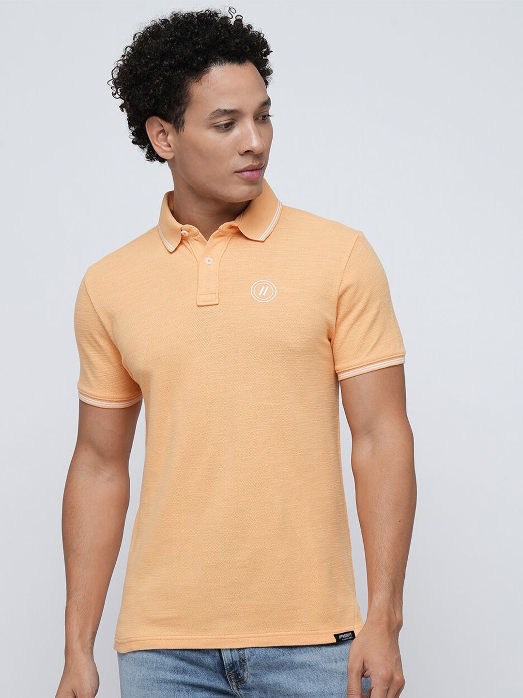 

Jack & Jones Polo Collar Slim Fit Pure Cotton T-shirt, Orange