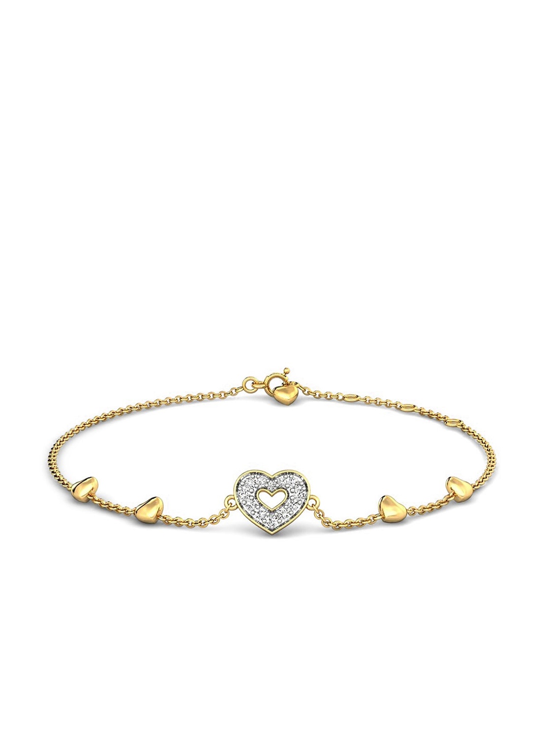 

CANDERE A KALYAN JEWELLERS COMPANY 14KT Gold Diamond Bracelet-1.72gm