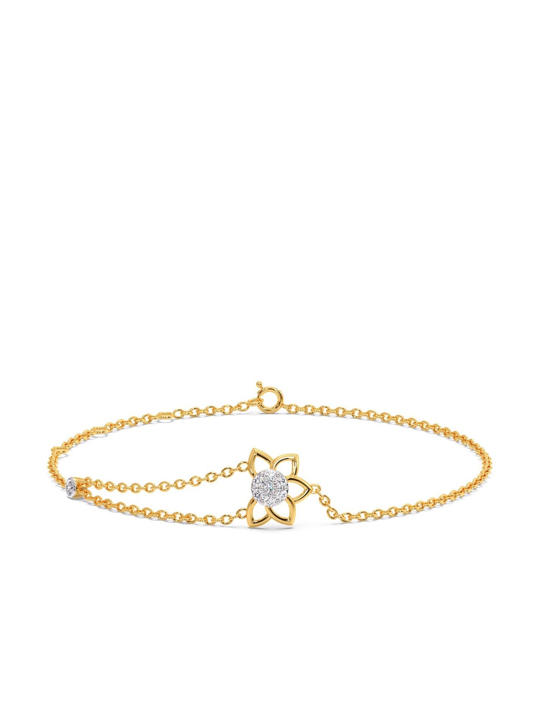 

CANDERE A KALYAN JEWELLERS COMPANY 18KT Gold Diamond Bracelet-1.51 g