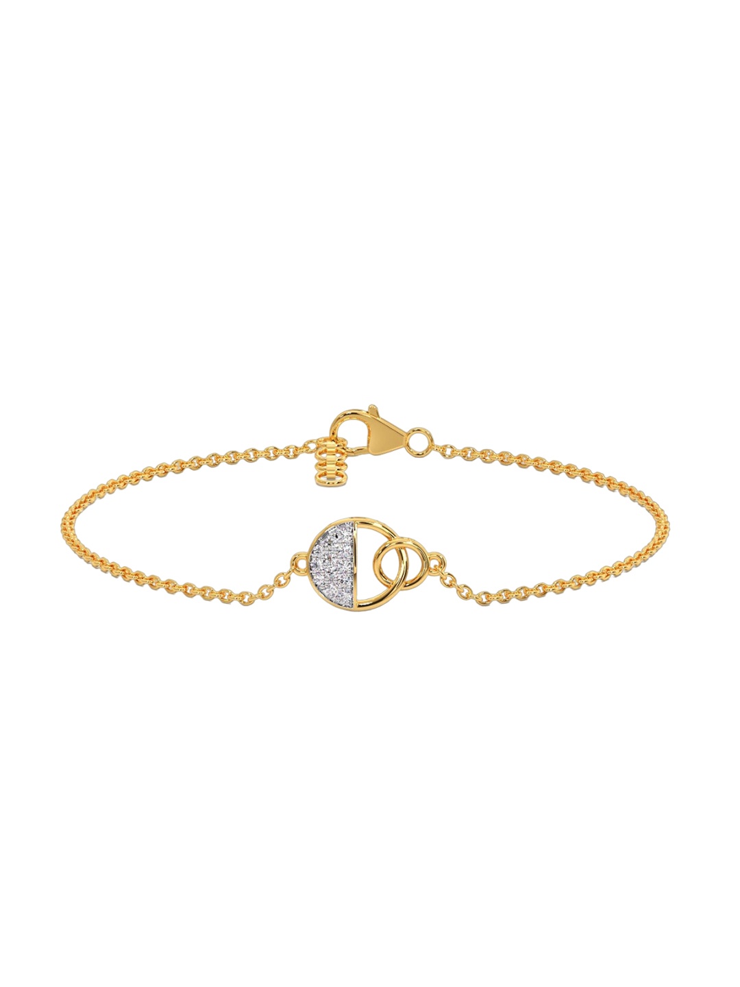 

CANDERE A KALYAN JEWELLERS COMPANY 18KT Gold Diamond Bracelet-1.8gm