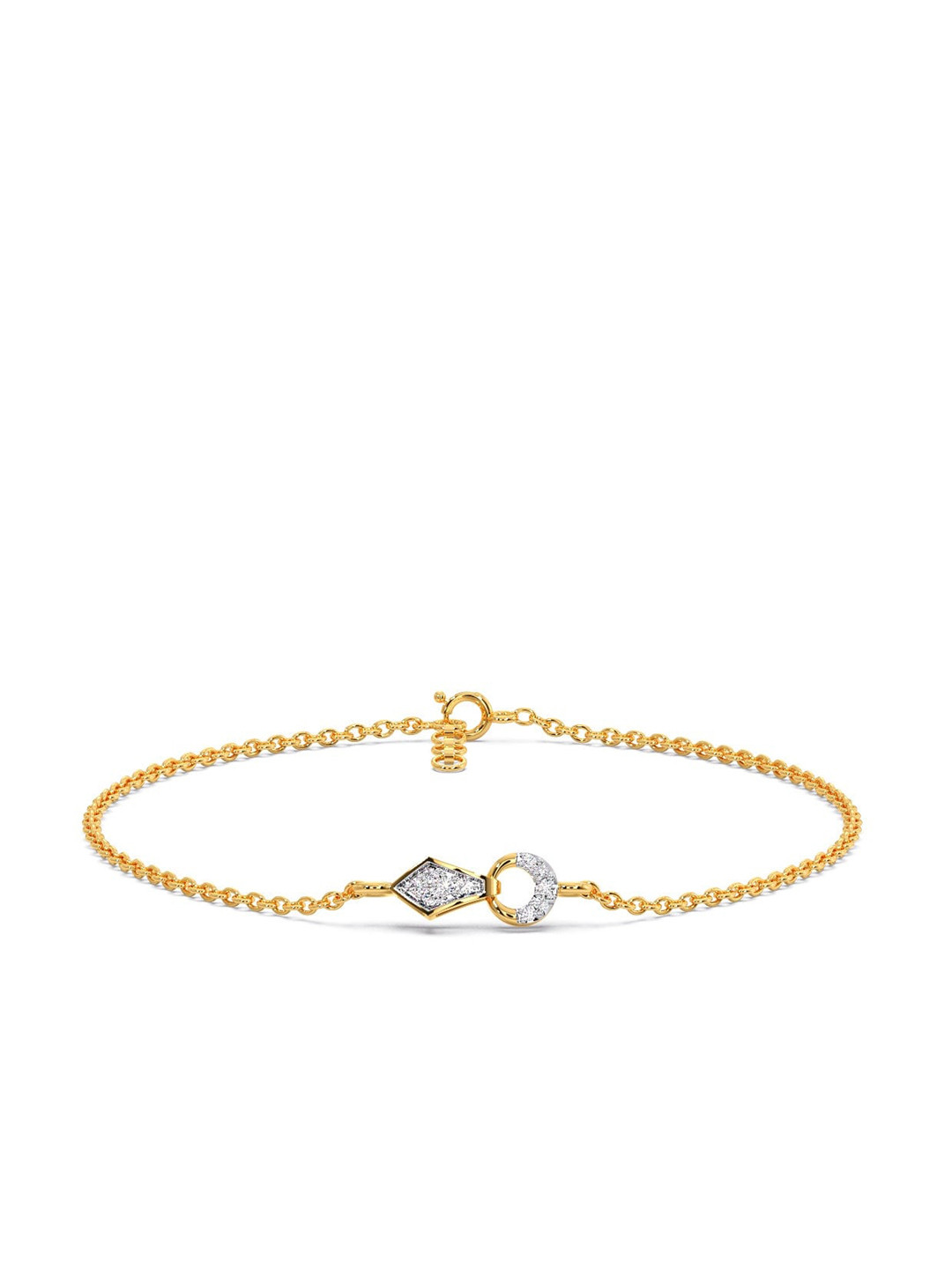 

CANDERE A KALYAN JEWELLERS COMPANY 18KT Gold Diamond Bracelet-1.29 g