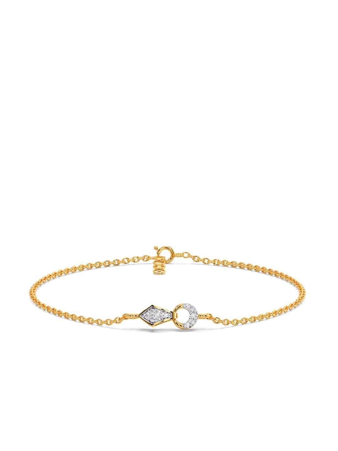 

CANDERE A KALYAN JEWELLERS COMPANY 18KT Gold Diamond Bracelet-1.51gm
