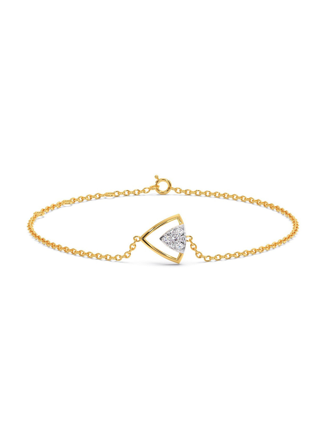 

CANDERE A KALYAN JEWELLERS COMPANY 18KT Gold Diamond Studded Bracelet-1.71gm