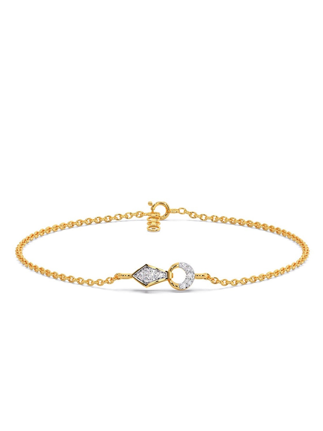 

CANDERE A KALYAN JEWELLERS COMPANY 14KT Gold Diamond Studded Bracelet - 1.1 g