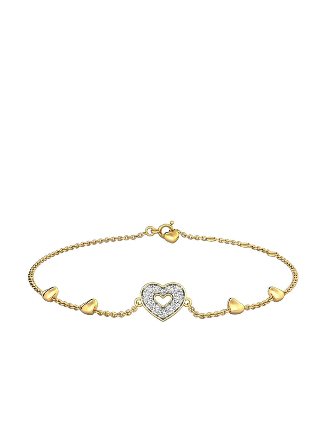 

CANDERE A KALYAN JEWELLERS COMPANY 14KT Gold Diamond Bracelet-1.49gm