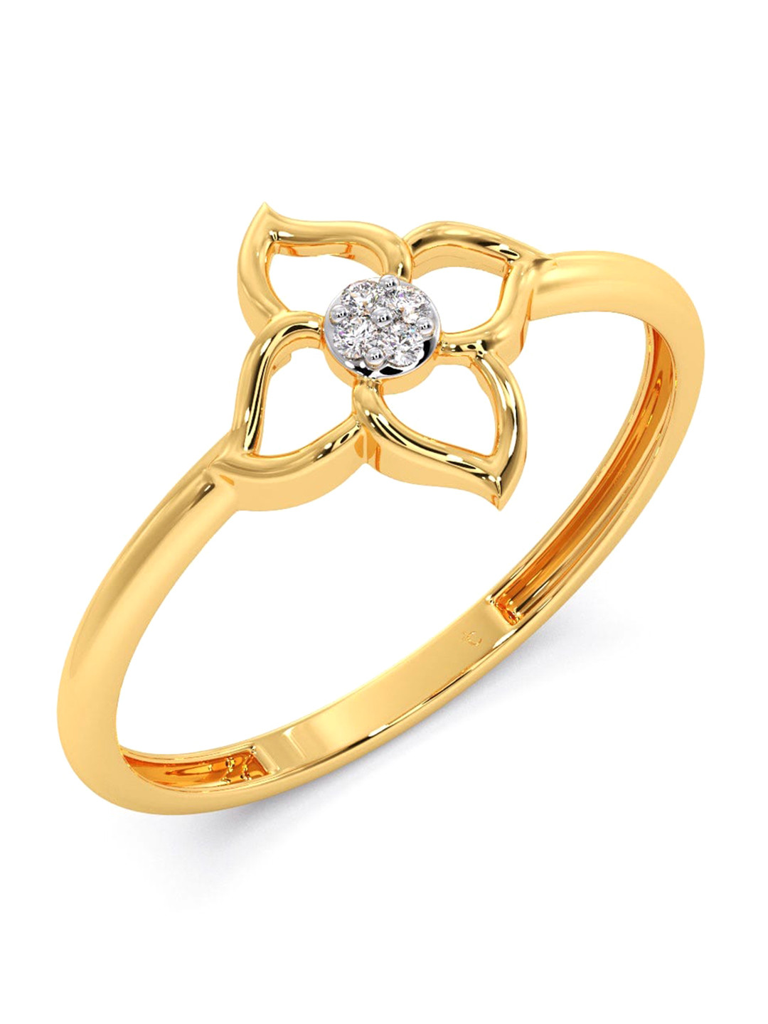 

CANDERE A KALYAN JEWELLERS COMPANY 18KT Gold Diamond Ring -0.98gm