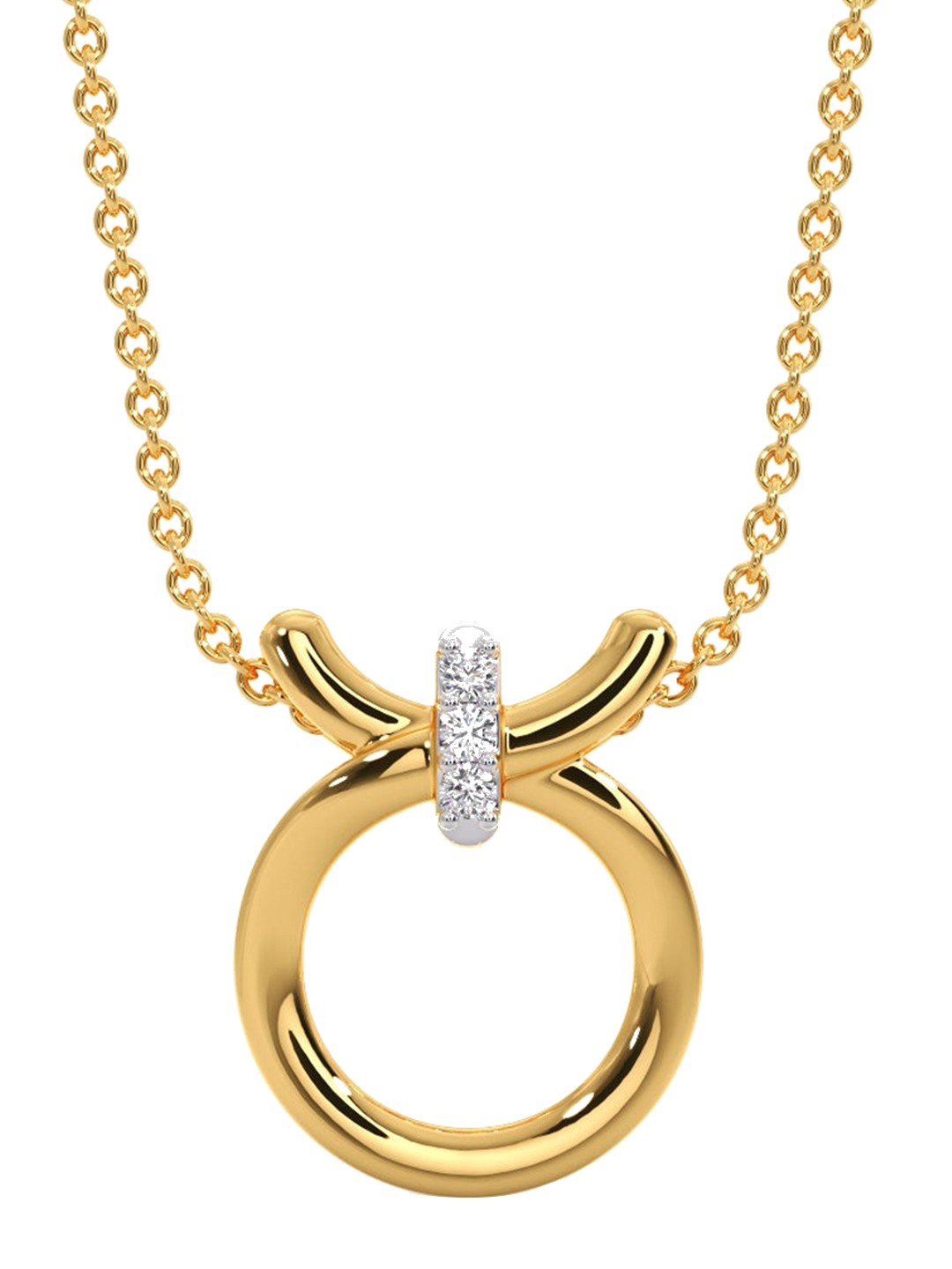 

CANDERE A KALYAN JEWELLERS COMPANY 18KT Gold Diamond Pendant-0.71gm