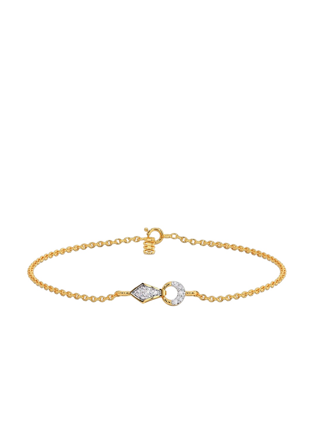 

CANDERE A KALYAN JEWELLERS COMPANY 18KT Gold Diamond Bracelet-1.72 g