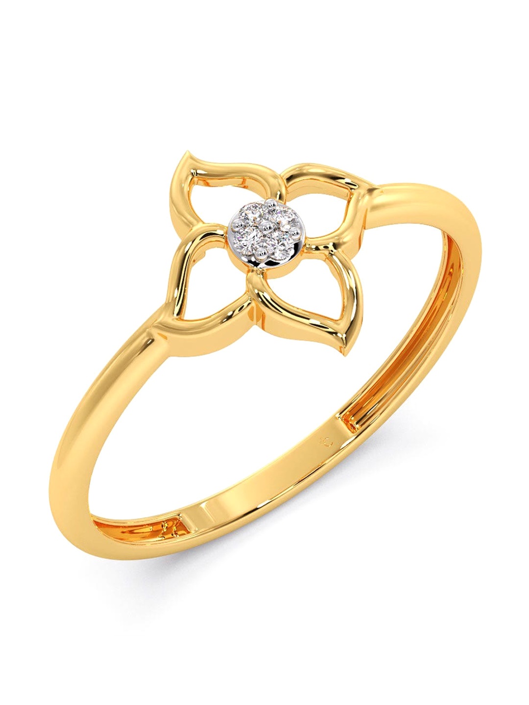 

CANDERE A KALYAN JEWELLERS COMPANY 18KT Gold Diamond Ring-1.03gm