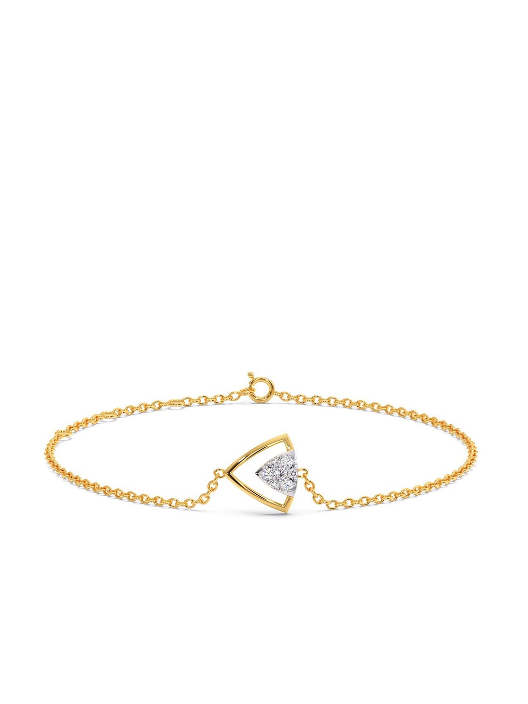 

CANDERE A KALYAN JEWELLERS COMPANY 18KT Gold Diamond Studded Bracelet-1.97 g
