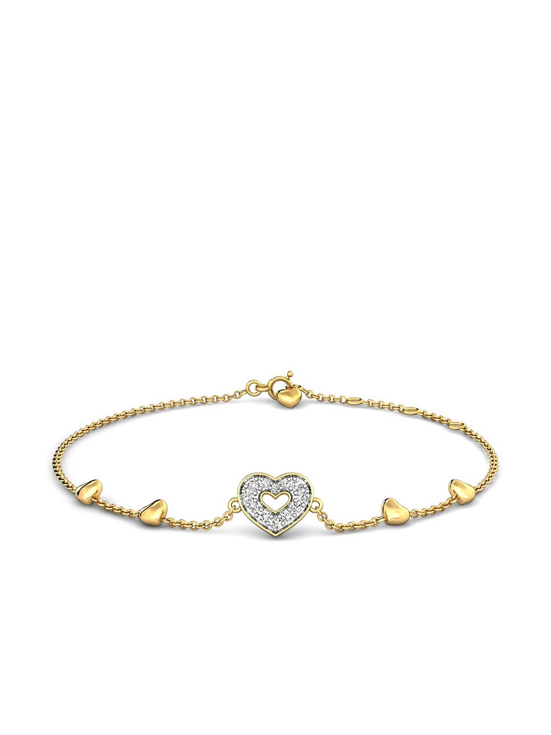

CANDERE A KALYAN JEWELLERS COMPANY 18KT Gold Diamond Studded Bracelet-1.88gm