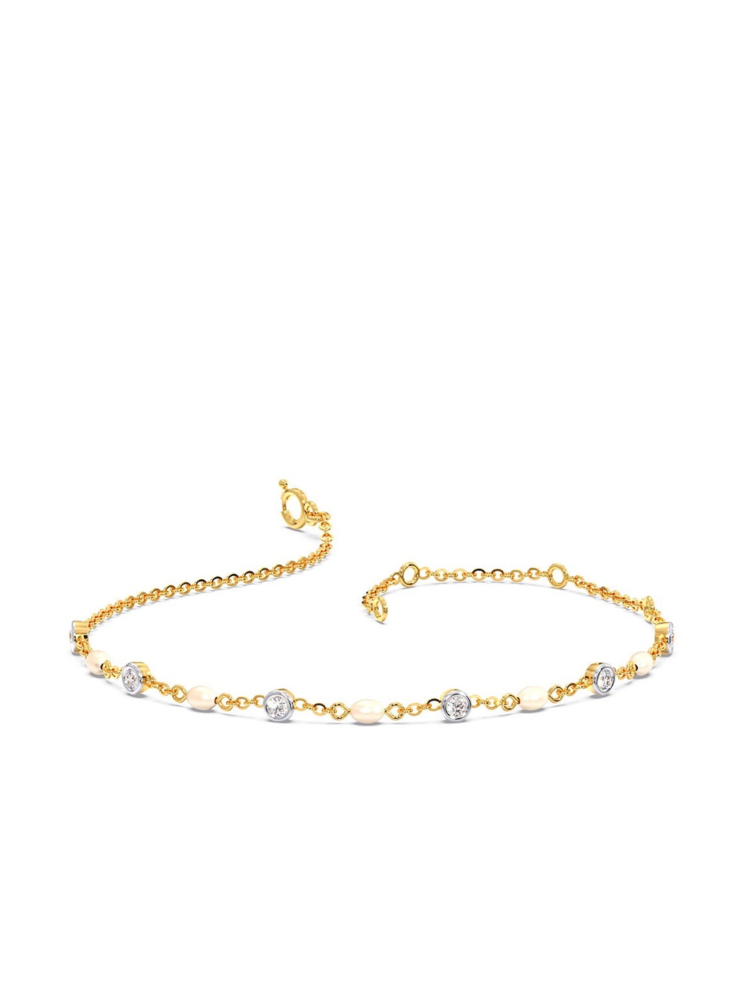 

CANDERE A KALYAN JEWELLERS COMPANY 14KT Gold Diamond Bracelet -1.4 g