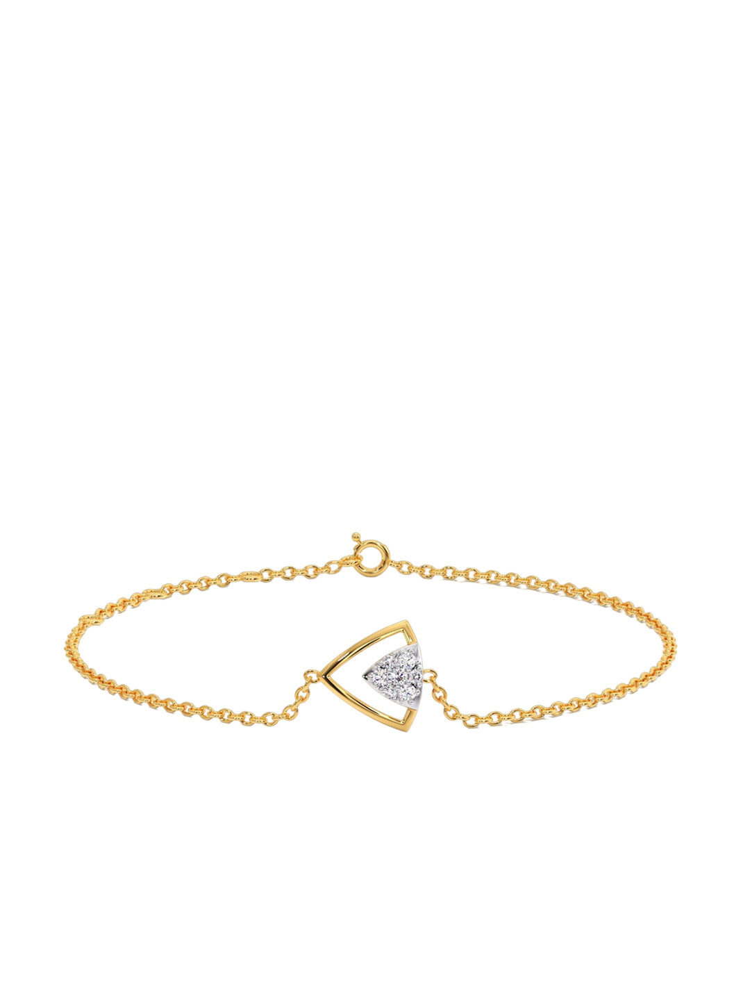 

CANDERE A KALYAN JEWELLERS COMPANY 14KT Gold Diamond Studded Bracelet-1.78gm