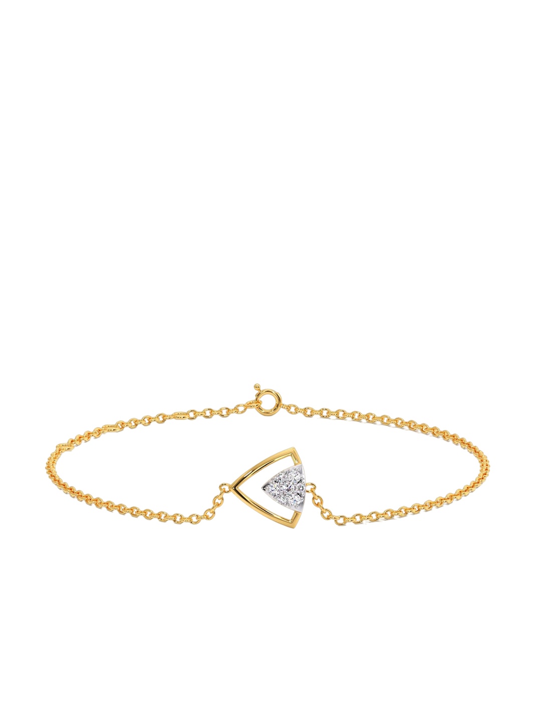 

CANDERE A KALYAN JEWELLERS COMPANY 14KT Gold Diamond Bracelet -1.67gm