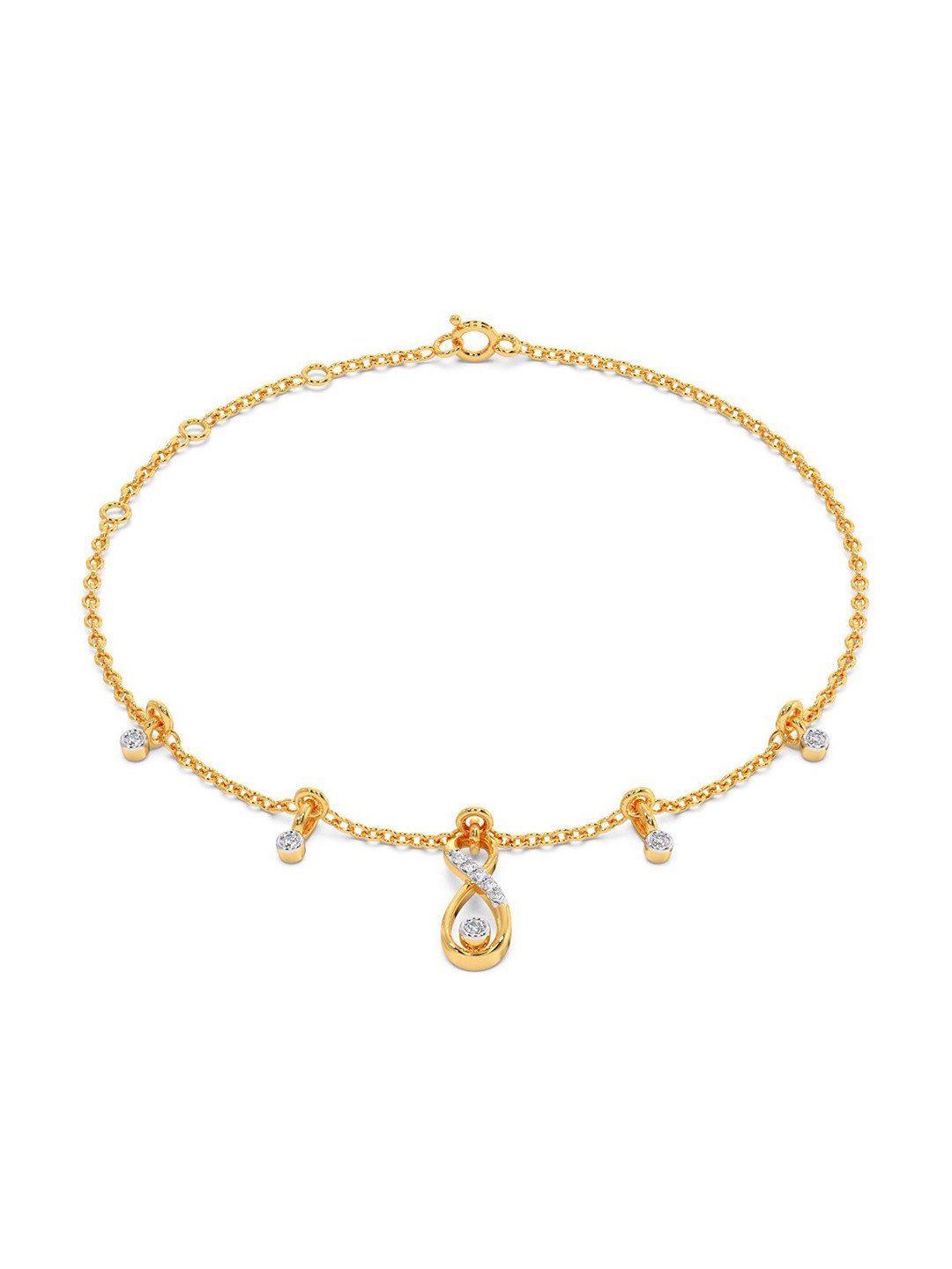 

CANDERE A KALYAN JEWELLERS COMPANY 18KT Gold Diamond Bracelet-1.8 g