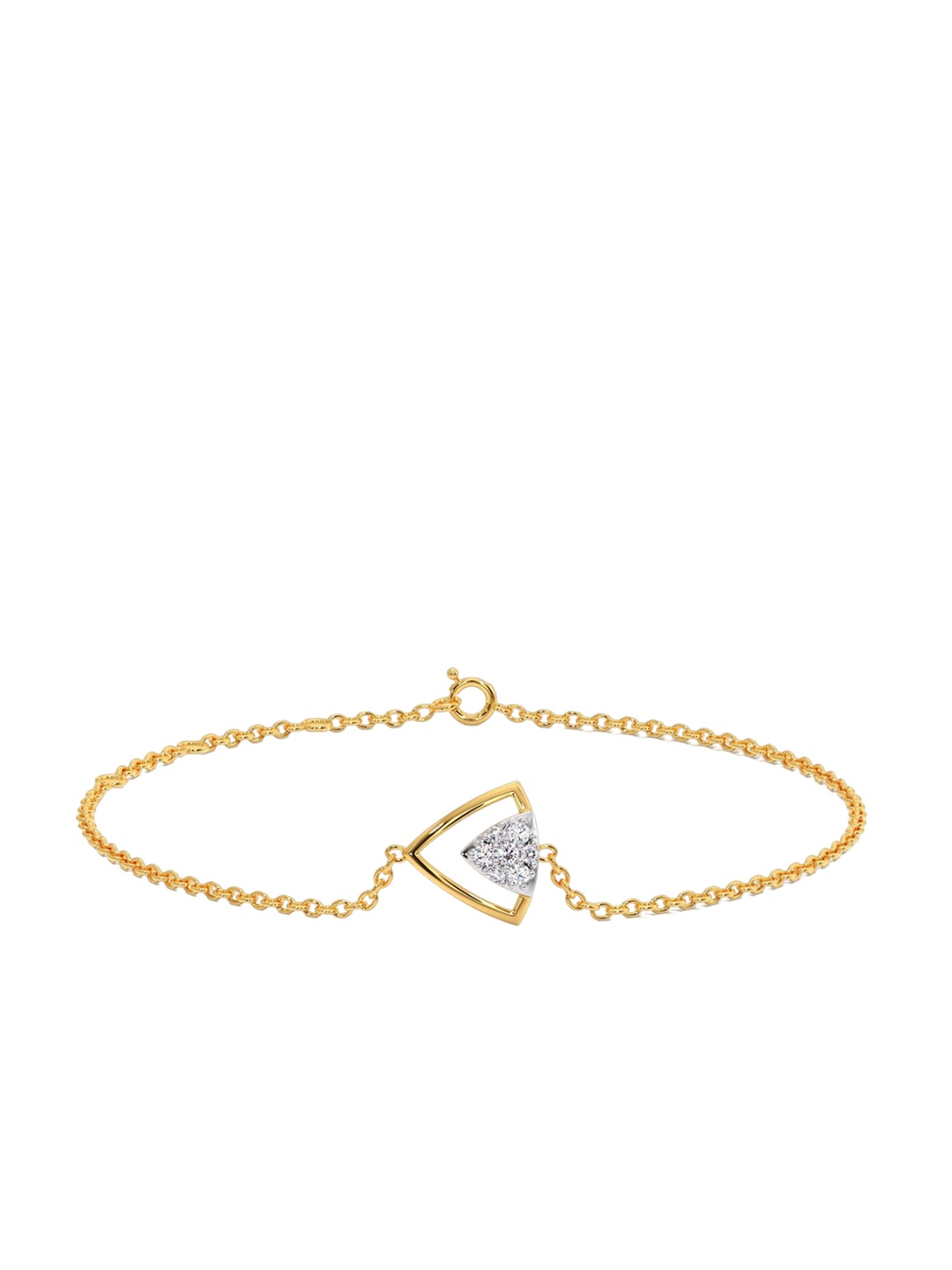 

CANDERE A KALYAN JEWELLERS COMPANY 14KT Gold Diamond Bracelet -1.34gm