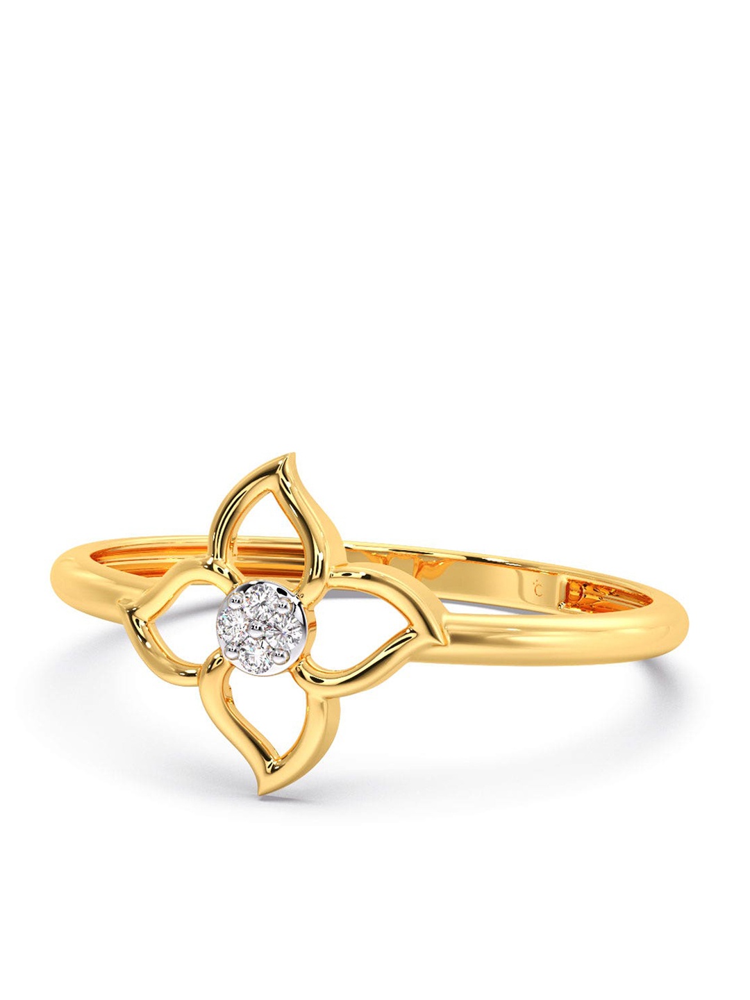 

CANDERE A KALYAN JEWELLERS COMPANY 14KT Gold Diamond Ring -0.82gm
