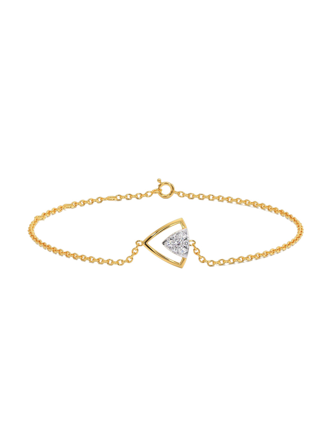 

CANDERE A KALYAN JEWELLERS COMPANY 18KT Gold Diamond Studded Bracelet-1.84gm