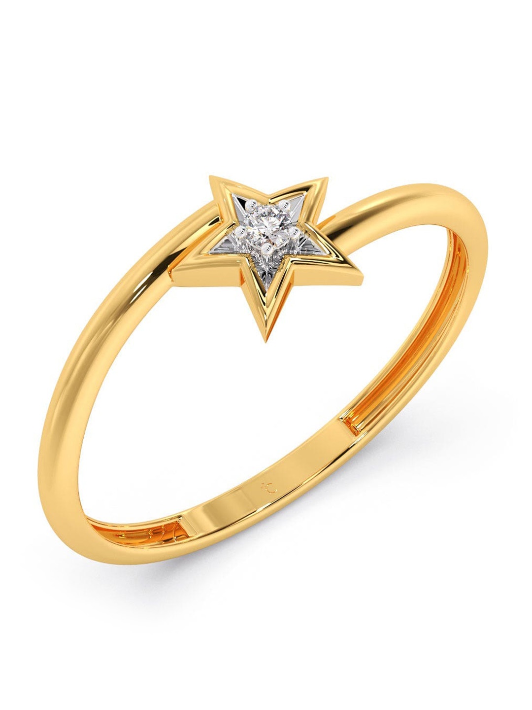 

CANDERE A KALYAN JEWELLERS COMPANY 18KT Gold Diamond Ring -0.83 g