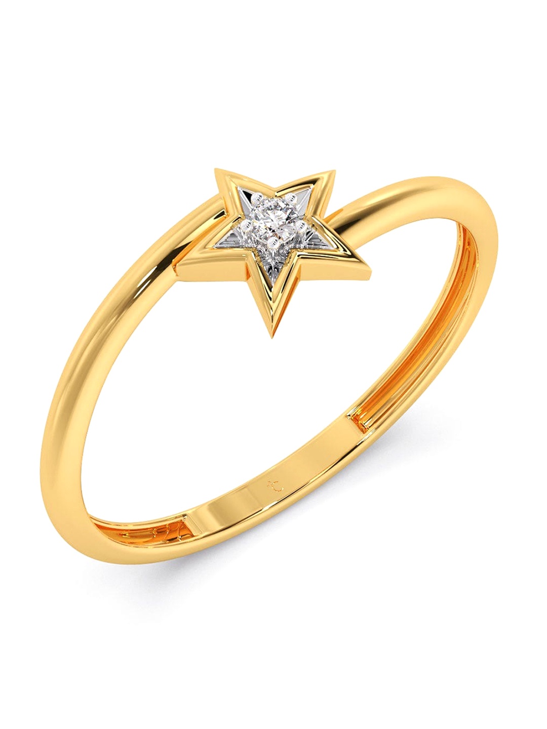 

CANDERE A KALYAN JEWELLERS COMPANY 18KT Gold Diamond Ring -0.93 g