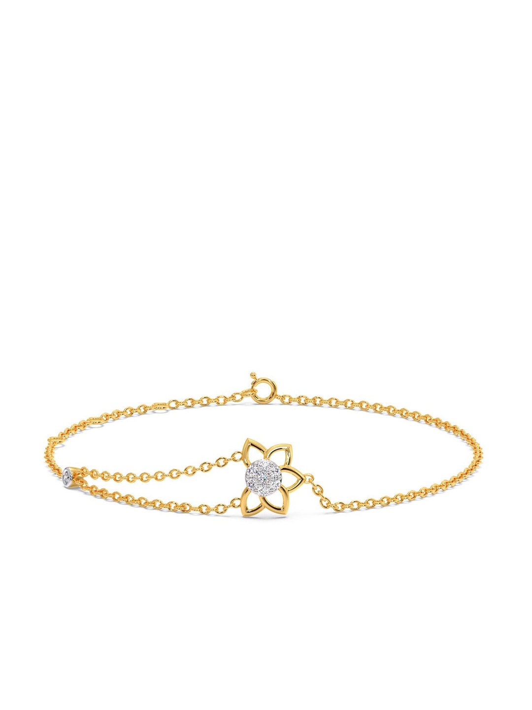 

CANDERE A KALYAN JEWELLERS COMPANY 18KT Gold Diamond Bracelet-1.52gm