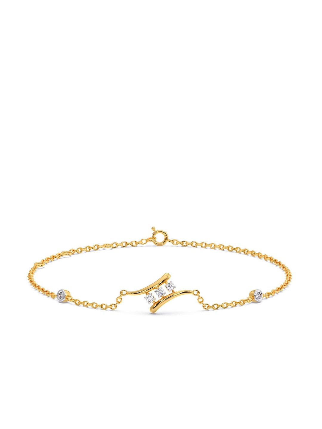 

CANDERE A KALYAN JEWELLERS COMPANY 18KT Gold Diamond Bracelet-1.86gm