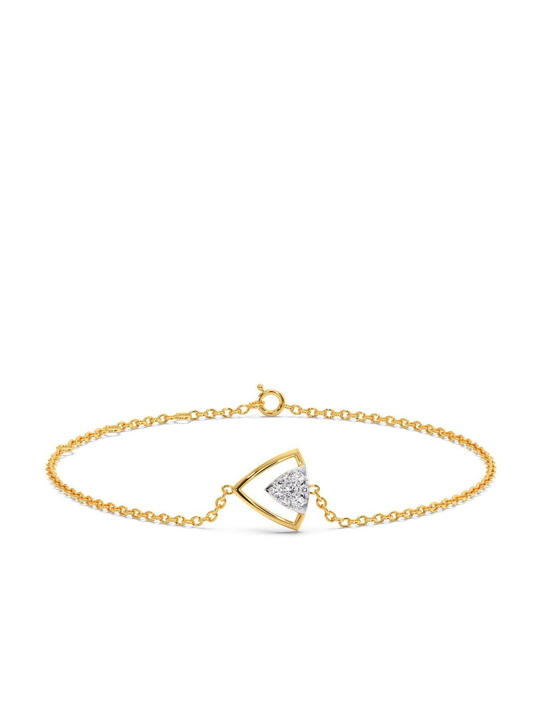 

CANDERE A KALYAN JEWELLERS COMPANY 14KT Gold Diamond Bracelet-1.56gm