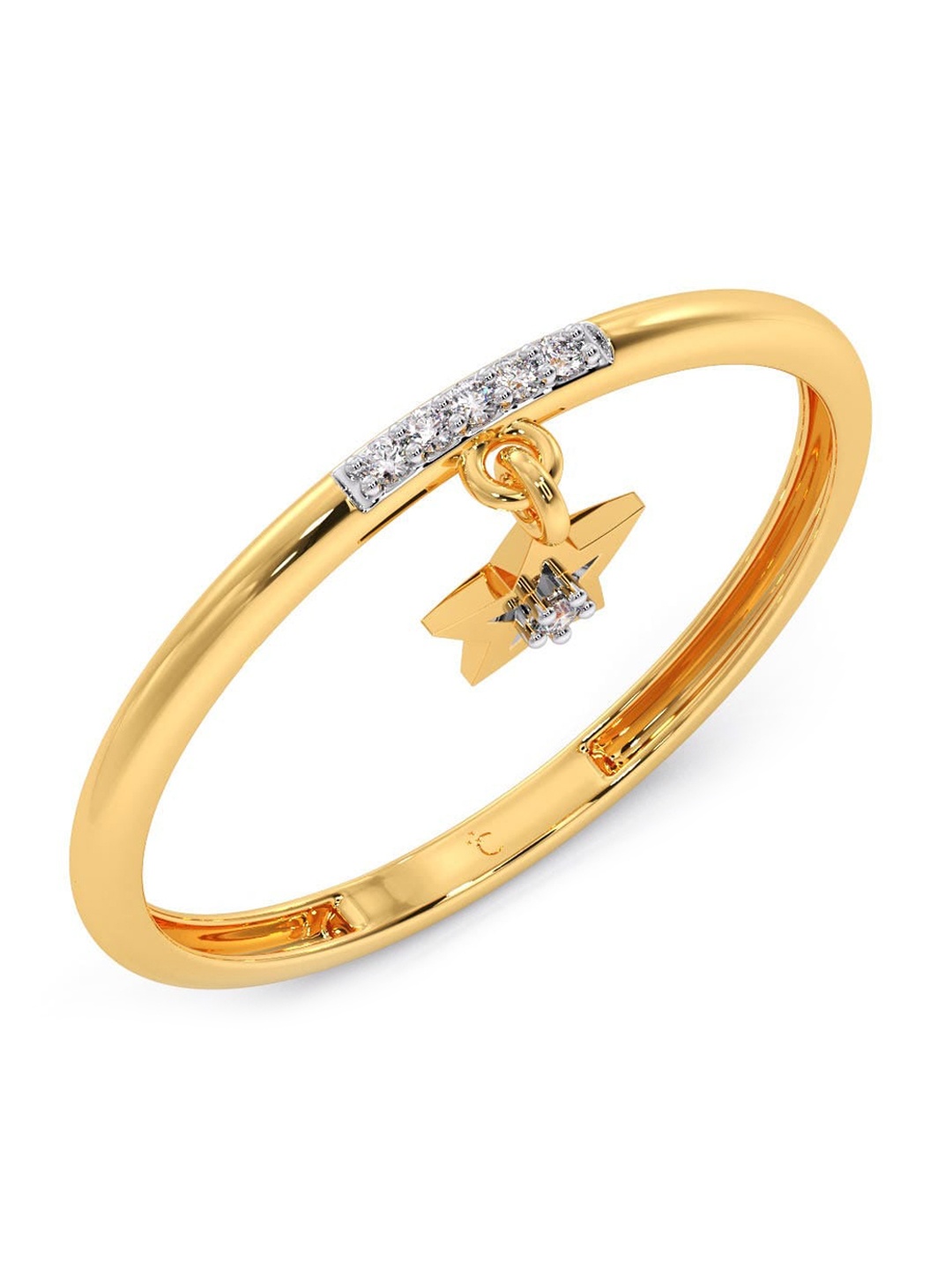 

CANDERE A KALYAN JEWELLERS COMPANY 18KT Gold Diamond Ring - 0.87 g