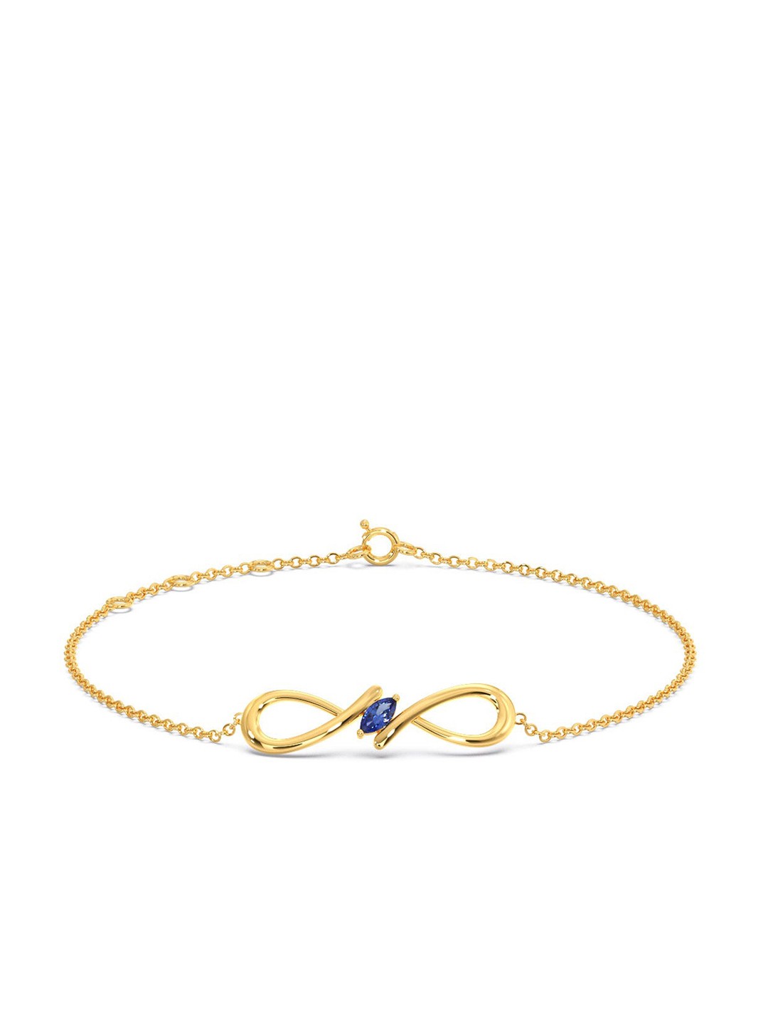 

CANDERE A KALYAN JEWELLERS COMPANY 14KT Gold Gemstone-Studded Bracelet-1.55gm