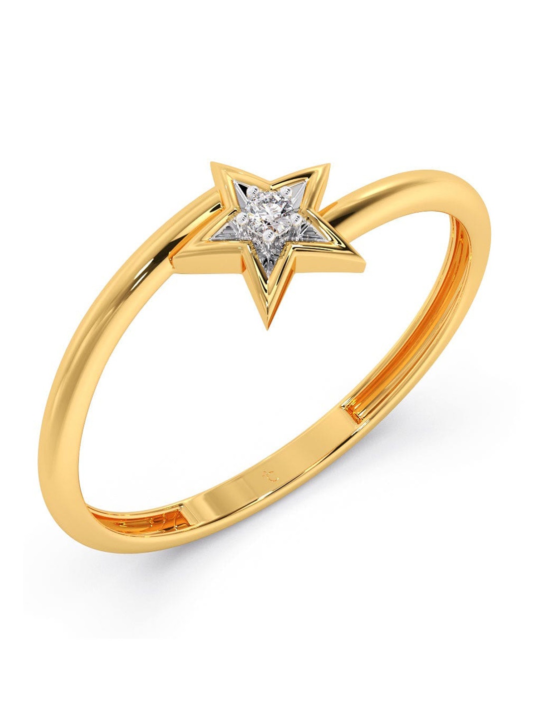 

CANDERE A KALYAN JEWELLERS COMPANY 18KT Gold Diamond Ring -0.87 g